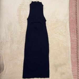 ZARA dark blue Sleeveless Dress
